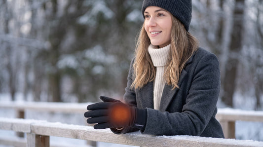 Arcfomor Ember women's heated gloves with composite fiber heating for cold weather comfort