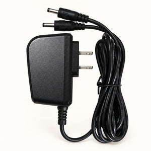Black Arcfomor heated glove charger with a US two-prong plug, coiled cable and two DC barrel connectors.