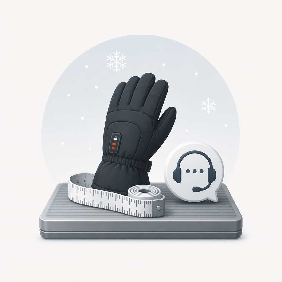 Arcfomor heated glove sizing and customer support