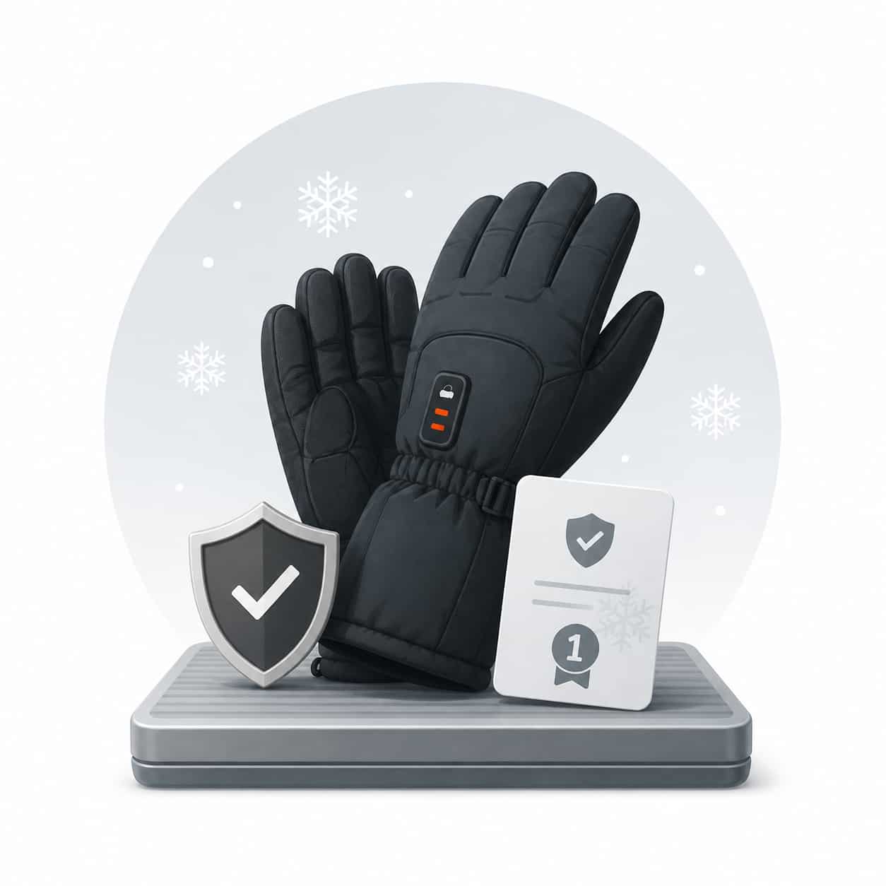 Arcfomor heated gloves with one-year warranty protection