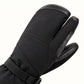 Crab Claw glove showing a separate thumb, separate index finger and one shared outer compartment for the other three fingers.
