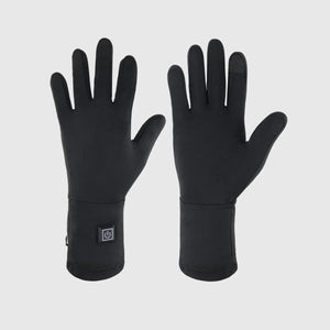 Dragonfly 0.5mm heated glove liners shown from palm and back views