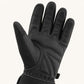 Close-up of the Ember 2.0 glove palm showing textured panels, curved thumb construction and fingertip details.