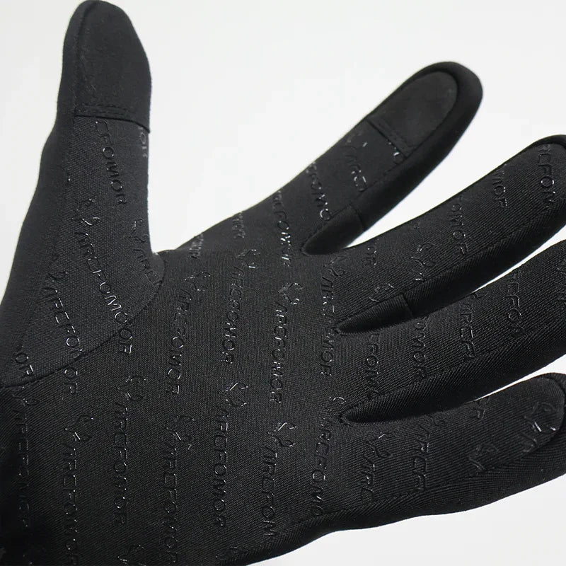 Silicone-patterned palm grip on Feather slim-fit heated gloves