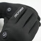 Feather heated gloves with touchscreen fingertips and wrist power button