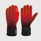 Illustrative warmth visualization on Feather 7.4V slim-fit heated gloves