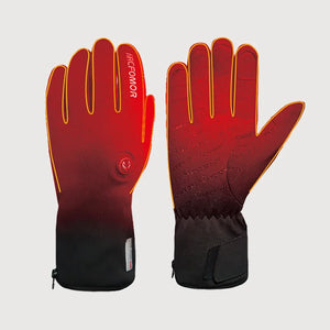 Illustrative warmth visualization on Feather 7.4V slim-fit heated gloves