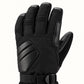 Close-up of the Helm glove's angled three-section back padding, woven textile panels and stitched finger joints.