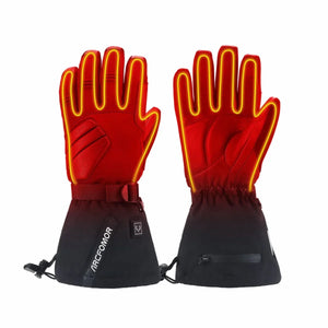 Helm heated outdoor gloves heating area across the back of the hands and finger backs