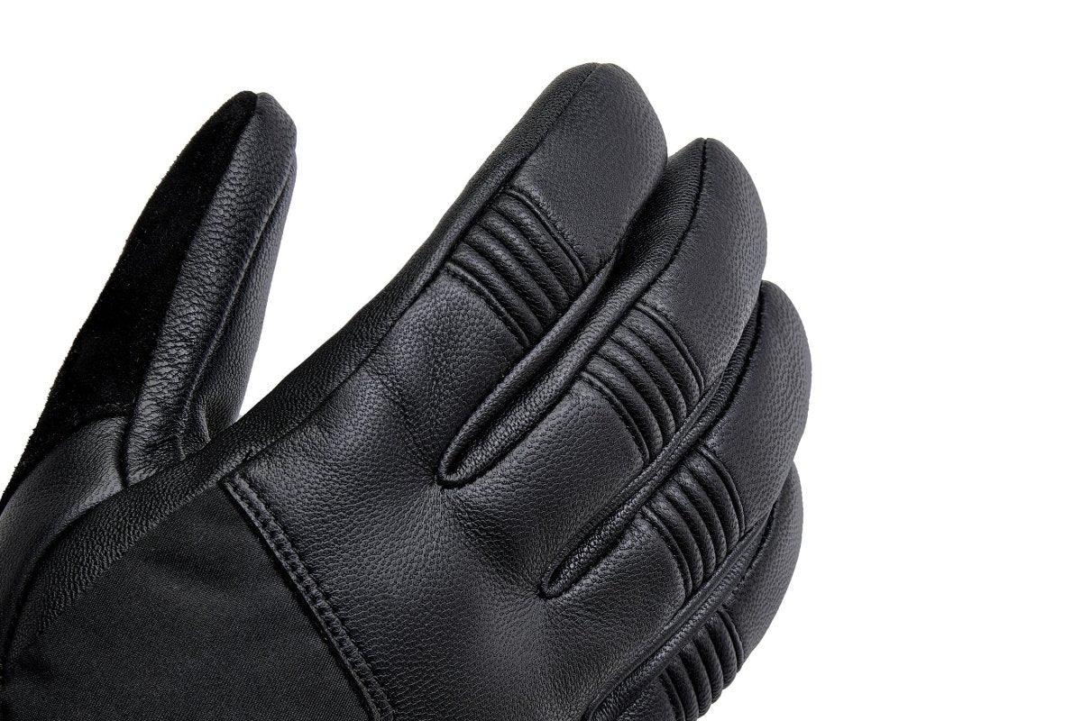 Close-up of goatskin fingers and upper back of hand