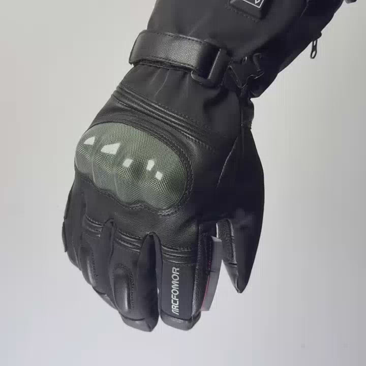 Basalt Heated Motorcycle Gloves demonstration video