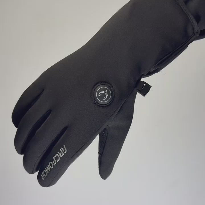 Demonstration video of Feather Women's Thin Heated Gloves