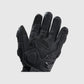 Goatskin palm with grip reinforcement and fixed palm-heel structure on a Tempest glove
