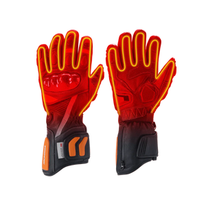 Illustrative warmth visualization on Tempest heated motorcycle gloves