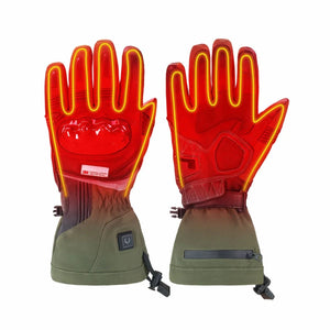 Illustrative warmth visualization on Vortex heated motorcycle gloves