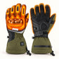 Vortex gloves with illustrated heating across the hand back and finger backs, and an outline around the palm view.