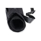 Close-up of the WarmHeart hand warmer muff elastic hand opening and adjustable waist belt